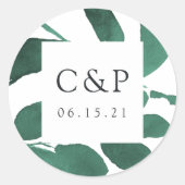 圧搾結婚植物図 ラウンドシール (正面)