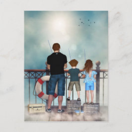 圧痛はがきの海(文字) ポストカード