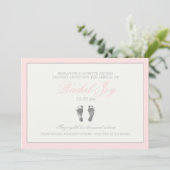 圧痛ピンク誕生のお知らせ 案内状 (スタンド正面)