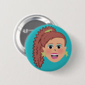 圧着サイドポニー 缶バッジ (正面&裏面)