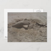 圧砕ドルフィン砂城はがき ポストカード (正面/裏面)