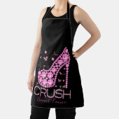 圧砕乳がん認識度きらきら光るピンクリボン エプロン (インサイチュ)