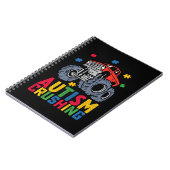 圧砕自閉症モンスタートラック認識度ボーイガール ノートブック (左側)