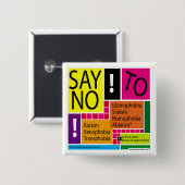 圧迫を拒否して下さい! #Resist 缶バッジ (正面&裏面)