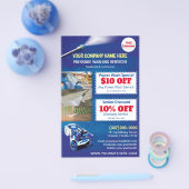 圧迫洗浄ハーフページテンプレート チラシ (シングル)