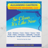 圧迫洗浄フライヤーフルページテンプレート チラシ (裏面)