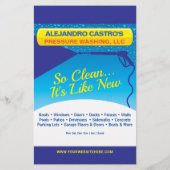 圧迫洗浄半頁フライヤーテンプレート チラシ (裏面)