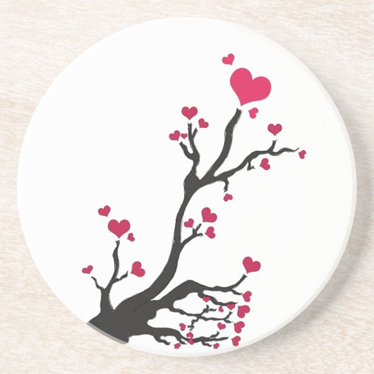 圧雪ハート コースター (正面)