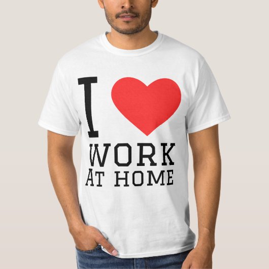在宅ワークを愛してる Tシャツ (正面)