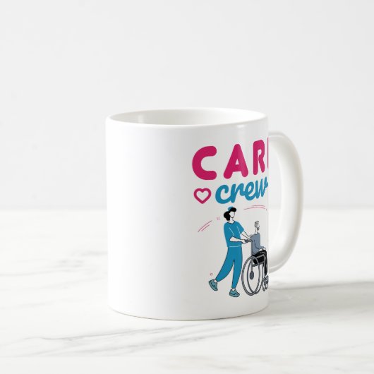 在宅介護気に施設の乗務員 コーヒーマグカップ (正面右)