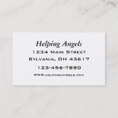 在宅介護用名刺 名刺 (裏面)