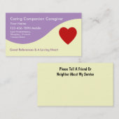 在宅介護者名刺 名刺 (正面/裏面)