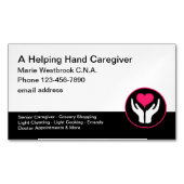 在宅介護者 マグネット名刺 (正面)