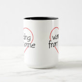 在宅勤務が好きな人のマグカップ マグカップ (中央)