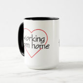 在宅勤務が好きな人のマグカップ マグカップ (正面左)