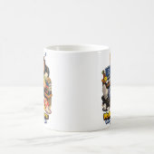 在宅勤務のユーモア コーヒーマグカップ (中央)