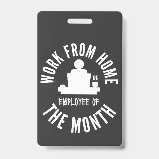 在宅勤務の月間MVP バッジ (正面)