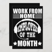 在宅勤務の月間MVP 案内状 (正面/裏面)