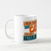 在宅勤務マグカップ - 面白いWFHギフト コーヒーマグカップ (左)