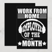 在宅勤務従業員月間MVP 案内状 (正面/裏面)