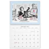 在宅勤務 - 同じ電話、違う混乱 カレンダー (1月 2027)