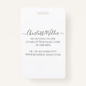 在宅医療ナースフローラ聴診器 バッジ (裏面)