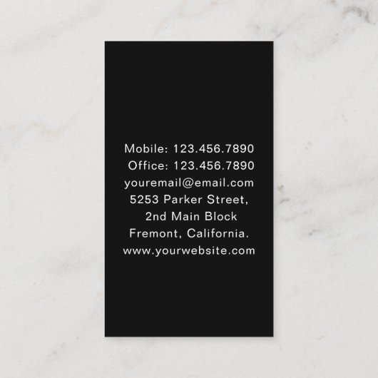 在宅医療介護者ナース 名刺 (裏面)