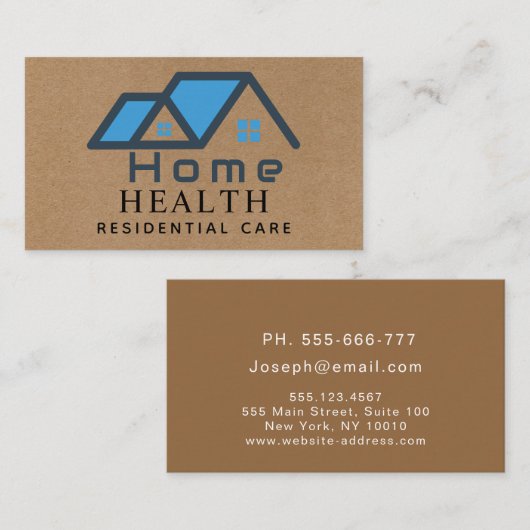 在宅医療介護者ナース 名刺 (正面/裏面)