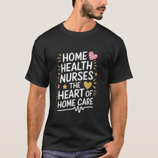 在宅医療従事者 看護師 在宅医療用 Tシャツ (正面)
