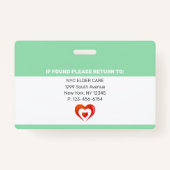 在宅医療援助|医療写真ID バッジ (裏面)