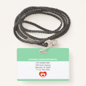 在宅医療援助|医療写真ID バッジ (裏面ランヤード)