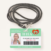 在宅医療援助|医療写真ID バッジ (正面ランヤード)