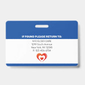 在宅医療援助|医療写真ID バッジ (裏面)