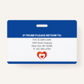 在宅医療援助|医療写真ID バッジ (裏面)