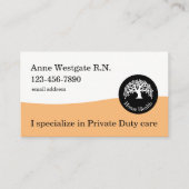 在宅医療登録ナース医療 名刺 (正面)