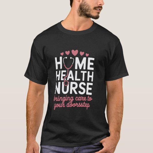 在宅医療看護師感謝の気持ち 看護 医療 健康 Tシャツ (正面)