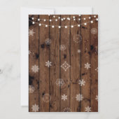 在庫を補充するパーティー カップルのシャワー クリスマス Xmas 招待状 (裏面)