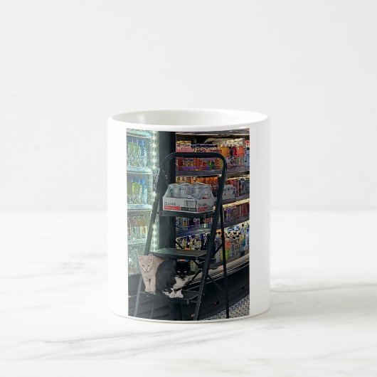 在庫を補充するボデガキティの色変化マグカップ モーフィングマグカップ (中央)