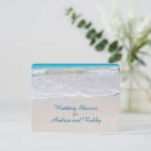 在庫バービーチ結婚式シャワー 招待状 (スタンド正面)