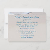 在庫バービーチ結婚式シャワー 招待状 (裏面)