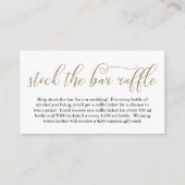 在庫バーラッフルカードブライダルシャワー招待状 エンクロージャーカード (正面)