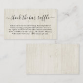 在庫バーラッフルカードブライダルシャワー招待状 エンクロージャーカード (正面/裏面)