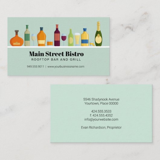 在庫バー 名刺 (正面/裏面)