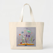 在庫調整ショッピング ラージトートバッグ (正面)