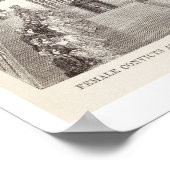 在職中の女子静か囚人 ポスター (角)