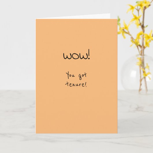 在職祝いおもしろい カード (黄色い花)