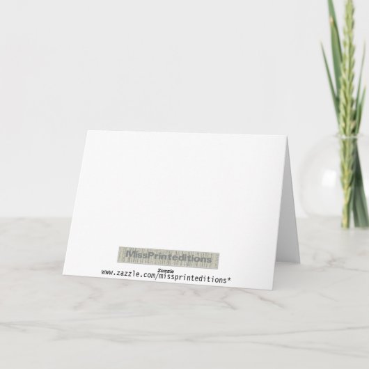 在職祝辞 カード (裏面)