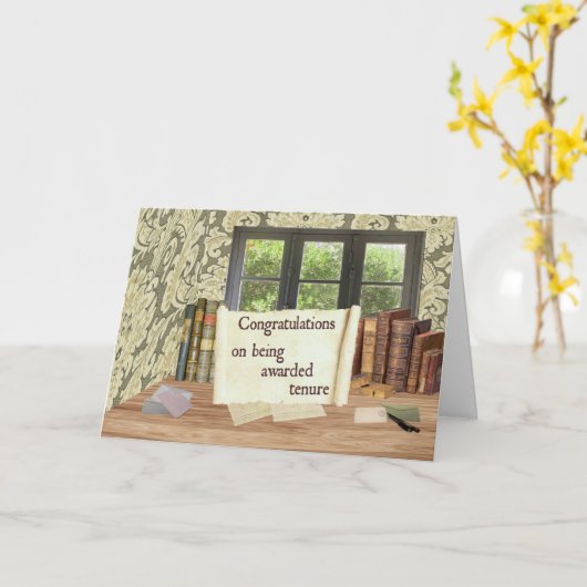 在職祝辞 カード (黄色い花)