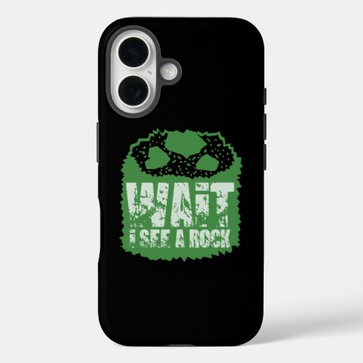 地おもしろい質 – 岩が見えるまで待つ Case-Mate iPhoneケース (裏面)