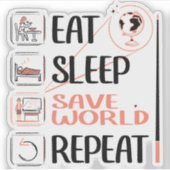 地すごい理先生救ワールド感謝ギフト シール (正面)